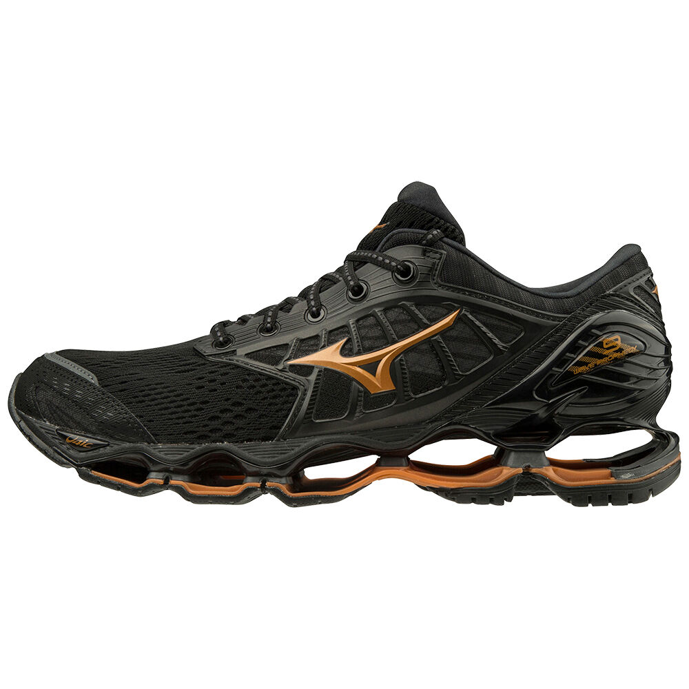 Mizuno Men's Wave Prophecy 9 Running Shoes Black/Grey (J1GC200051-TNO)